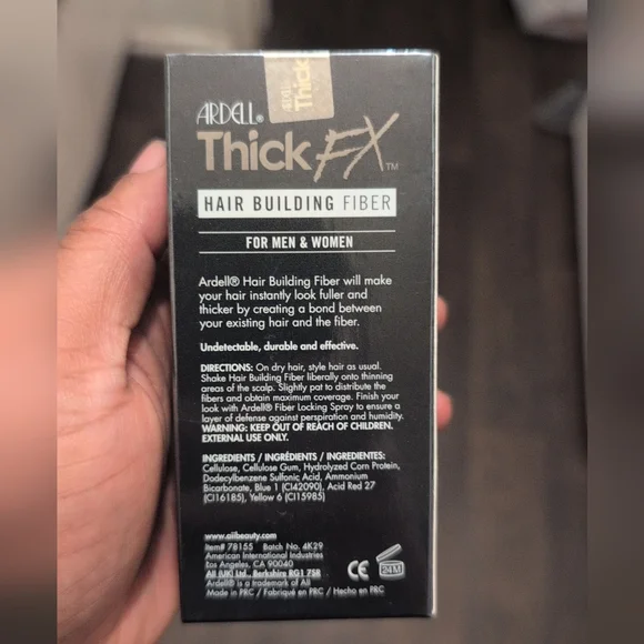 Men's Ardell Thick FX Hair Building Fiber - White - Picture 3 of 3